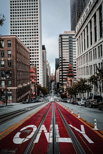 Street canyon in San Francisco by Rafaela_muc