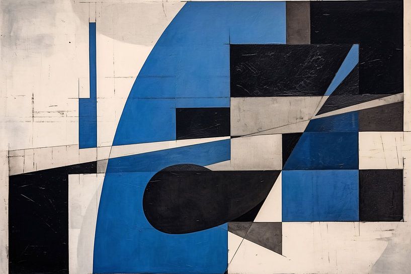 Minimalist painting with squares by Art & Soul Creations