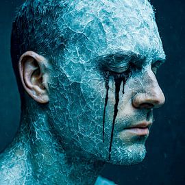 Gezichten van licht: Als ijs huilt van Klaus Tesching - Art-AI