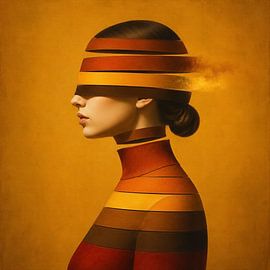 Blindfolded in Autumn Stripes by Salt Theory