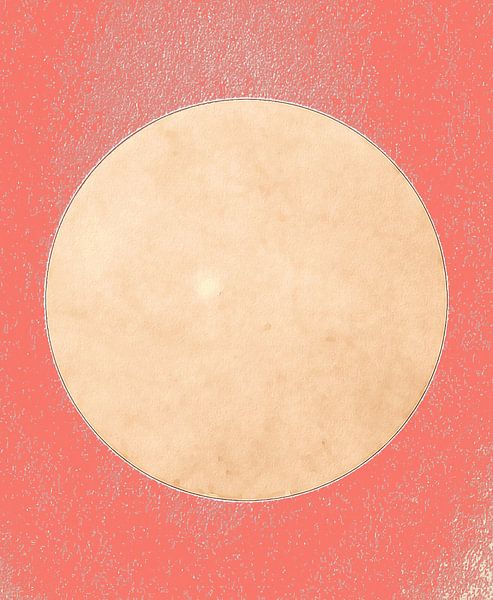Mond in Sanftem Licht in Naturfarben von Mad Dog Art