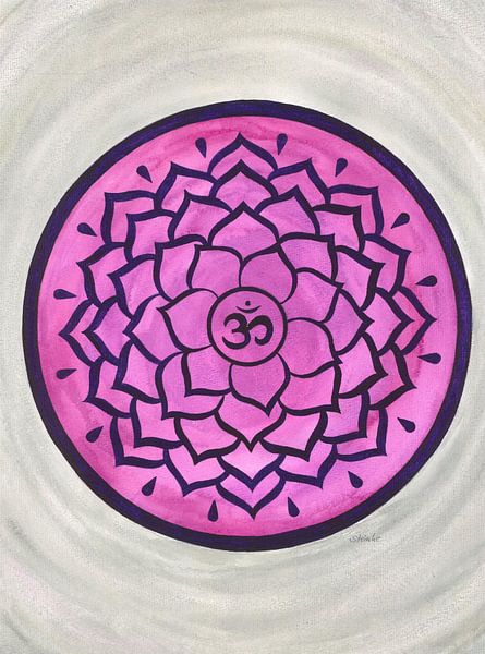 Crown chakra Mandala Sahasrara by Sandra Steinke