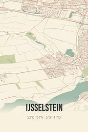 Alte Karte von IJsselstein (Utrecht) von Ortsdrucke
