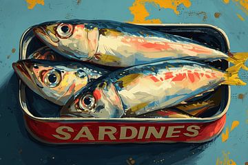 Sardines en conserve colorées sur Studio Allee
