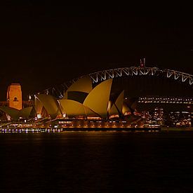 Sydney bij nacht van Arne Hendriks