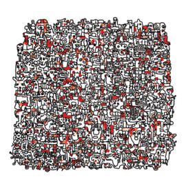 Strange boarder v3 in red by Henk van Os