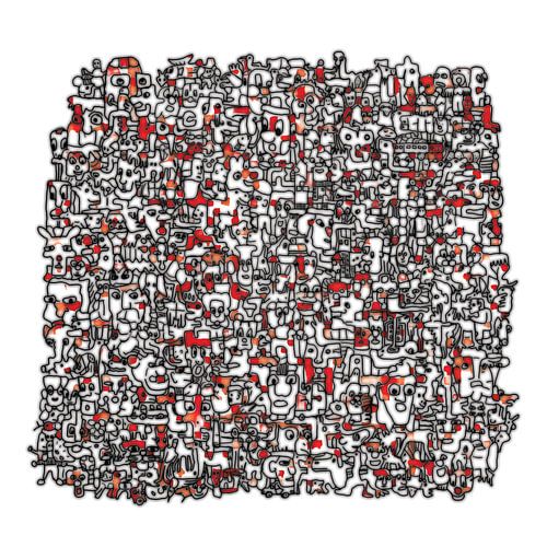 Seltsamer Boarder v3 in rot