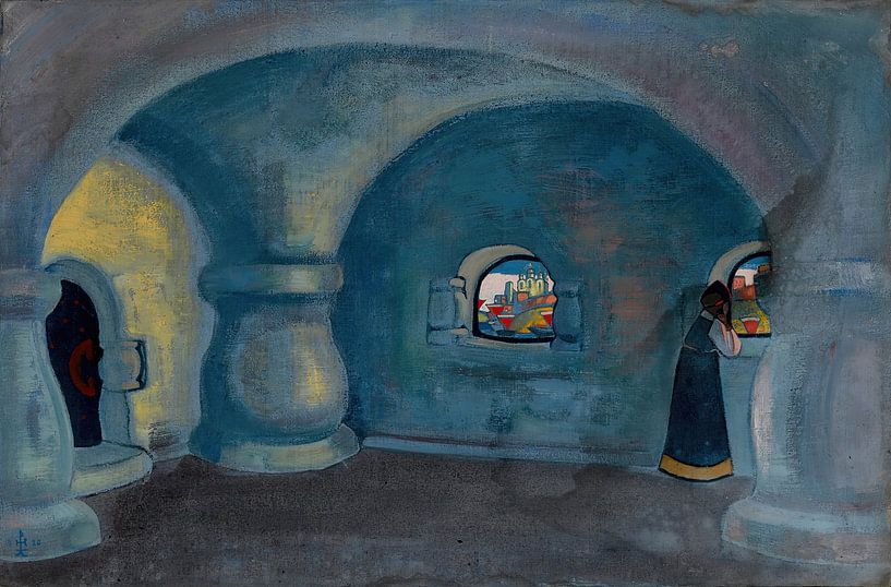 Nicholas Roerich - Sadko's kamer (1920) van Peter Balan