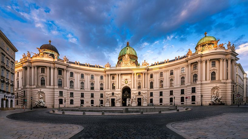 Michaeler Square in Vienna at sunrise by Rene Siebring