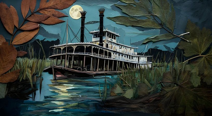 Mississippi Steamboat Ghost Ship by Nick Wendt