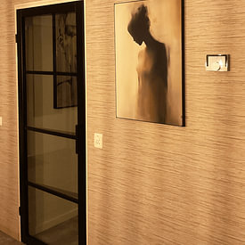 Kundenfoto: Lost in Thoughts; Sepia-Bild einer Frau in Schwarz-Weiß und Sepia von Bianca ter Riet, als ArtFrame
