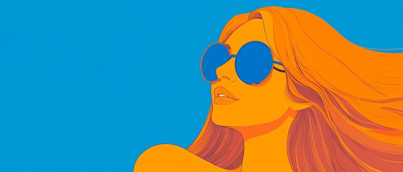 Bright sunshine with cool glasses by Poster Art Shop