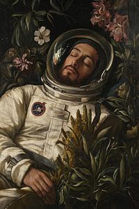 Schlafender Astronaut