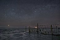 Starry skies above the Frisian mudflats by Remco de Vries thumbnail