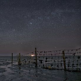 Starry skies above the Frisian mudflats