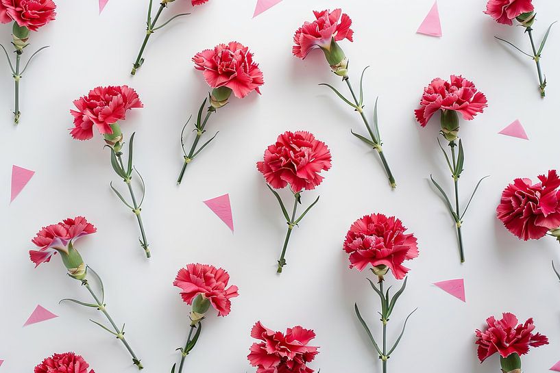 Anjers - Charmant bloemenkunstwerk van Poster Art Shop