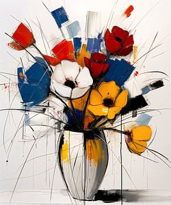 Bouquet à la Mondrian