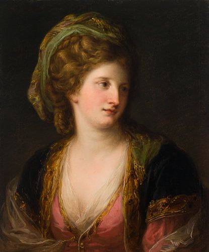 Vrouw in Turkse jurk, Angelica Kauffmann