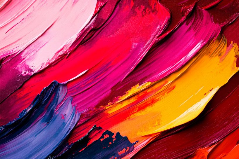 Lebendige Farbstrukturen in Pastelltönen von Poster Art Shop