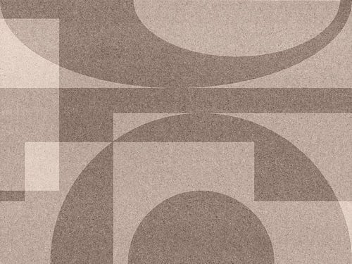 Moderne abstracte geometrische collage in grijs en wit nr. 3