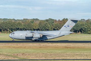 C-17 Globemaster III departs from Eindhoven. by Jaap van den Berg