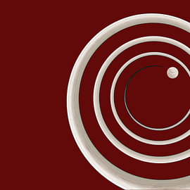Fascinating Colour Spirals: Autumn Colours 3 / Spiral / Colour Vortex by Kerstin Franz