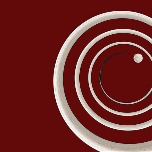 Faszinierende Farbspiralen Herbstfarben 3 / Spirale / Farbstrudel