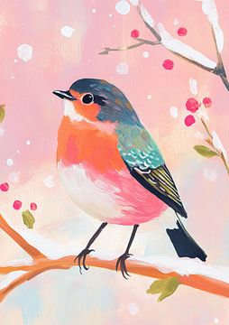 Christmas Bird | Bird Art by Wonderful Art