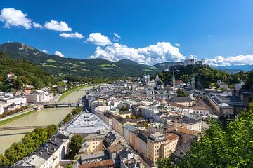 Salzburg en vesting Hohensalzburg van Tilo Grellmann