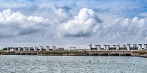 Die Lorentsz schließt den Afsluitdijk auf der friesischen Seite ein.
