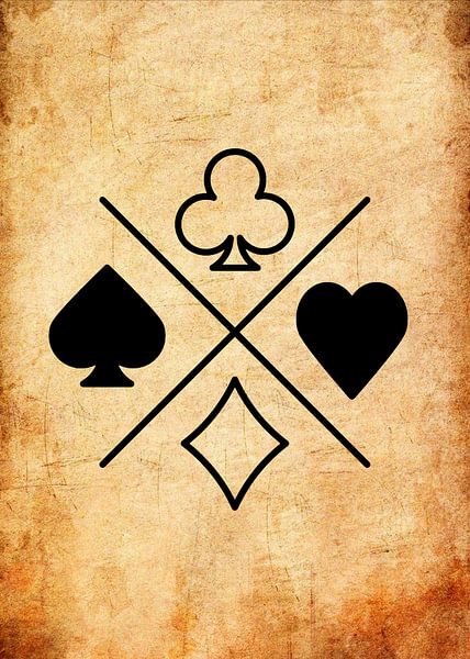 Playing Card Suits by Pus Meong Art