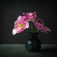 La tulipe rose, à la manière des anciens maîtres