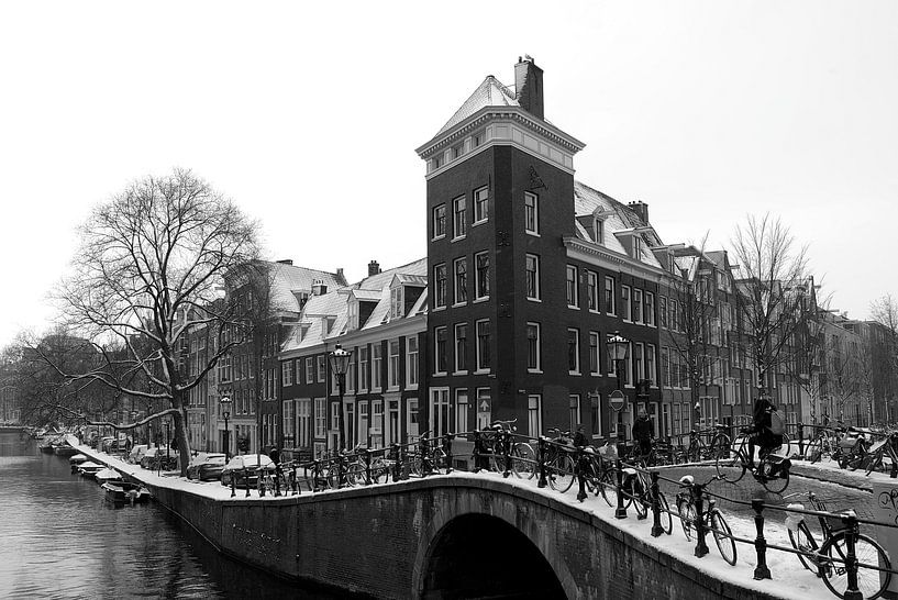Winter in Amsterdam / Priinsengracht van Marianna Pobedimova