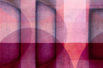 Scandinavië Abstractie Rood van Mad Dog Art