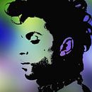 Prince Abstract Portret in Paars Groen Blauw van Art By Dominic thumbnail