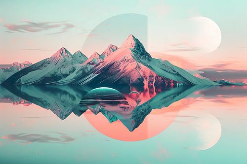 A synthwave ambrotype Berg