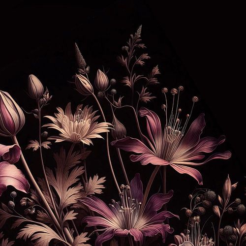 VINTAGE KLEURRIJK BOTANISCH-10A-1