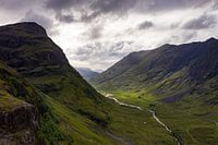 Uitzicht over Glencoe Vally isle of Skye