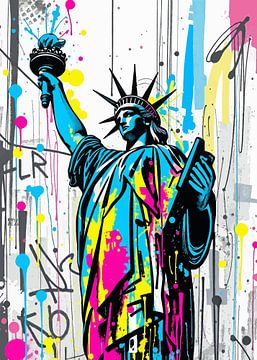 Vrijheidsbeeld Pop Art van MIROKKU