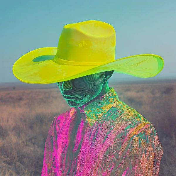 Fluorescent cowboy van Lauri Creates