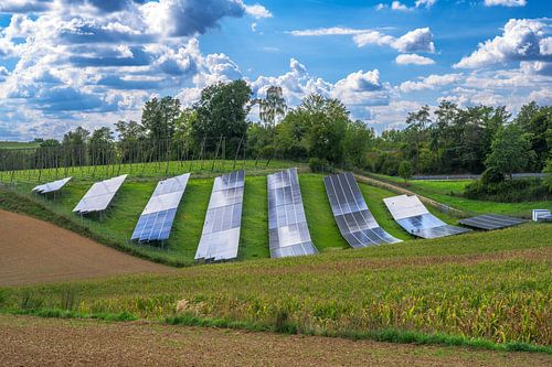 Energietransitie met opwekking van groene energie Zonnepark