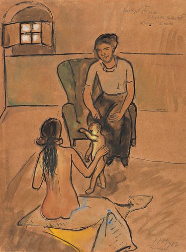 Max Pechstein – Two Women and a Child (Florence), 1913 by Atelier Liesjes