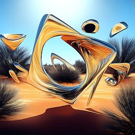 Desert echoes of the chromatic gate by Vythryd Arts