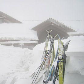 Ljosland Norway lots of snow Ski by Rene du Chatenier