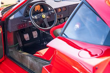 Ferrari F40 supercar dashboard