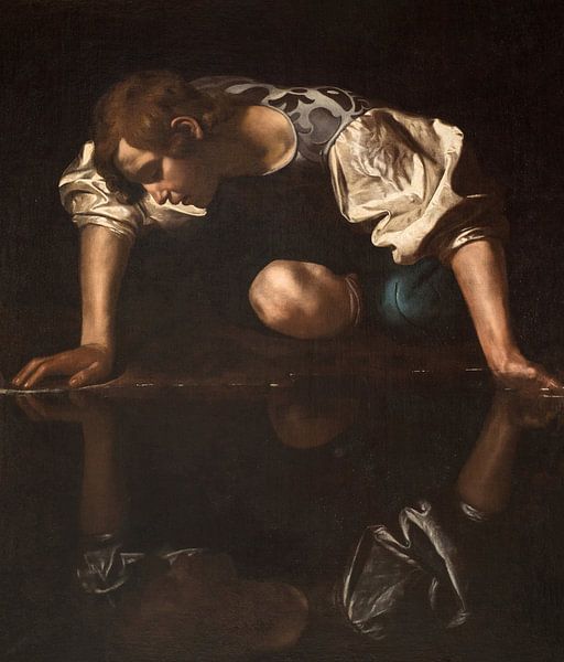 Narcissus, Caravaggio by Masterful Masters