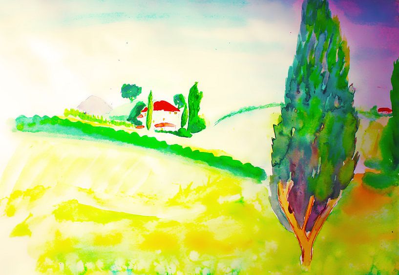 tuscan landscape by M.A. Ziehr