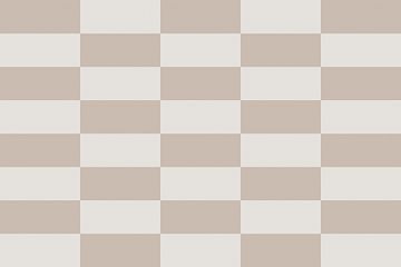 Schachbrettmuster. Moderne abstrakte minimalistische geometrische Formen in Beige und Weiß 21 von Dina Dankers