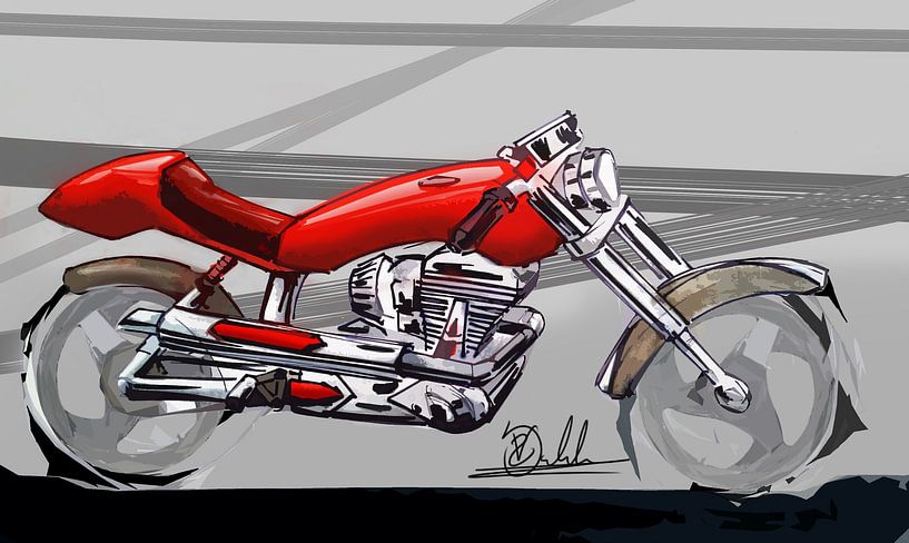 Cafe-Rennfahrer von Rakesh Soekhoe