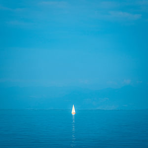 Segelboot im Bodensee